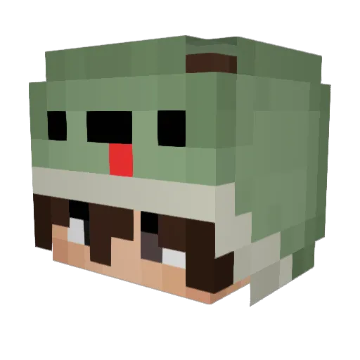 J3ni_xd Minecraft avatar head, 3D render