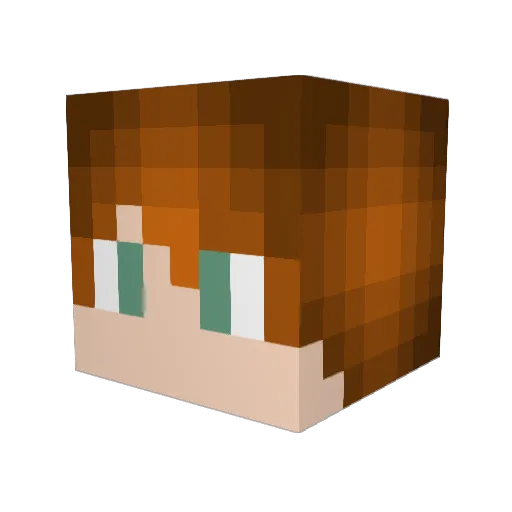 J3ph_ Minecraft avatar head, 3D render