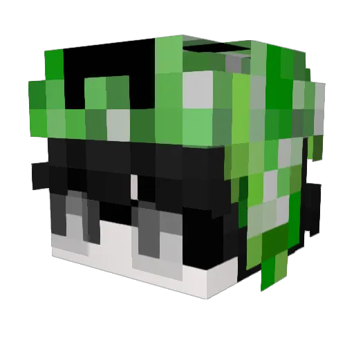 J3qn Minecraft avatar head, 3D render