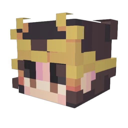 J3tStar_ Minecraft avatar head, 3D render