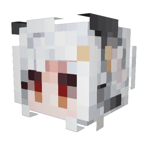 J4BK0 Minecraft avatar head, 3D render