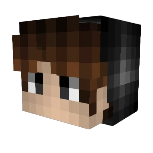 J4C0B13 Minecraft avatar head, 3D render