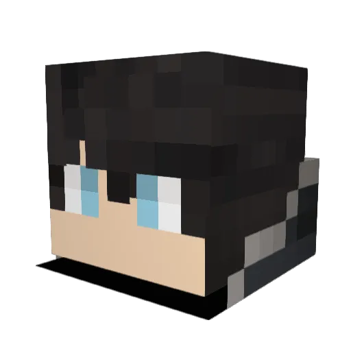 J4Ck5 Minecraft avatar head, 3D render