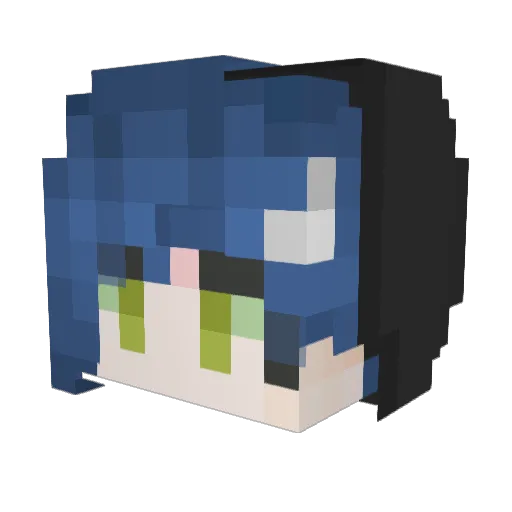 J4MES_LV Minecraft avatar head, 3D render