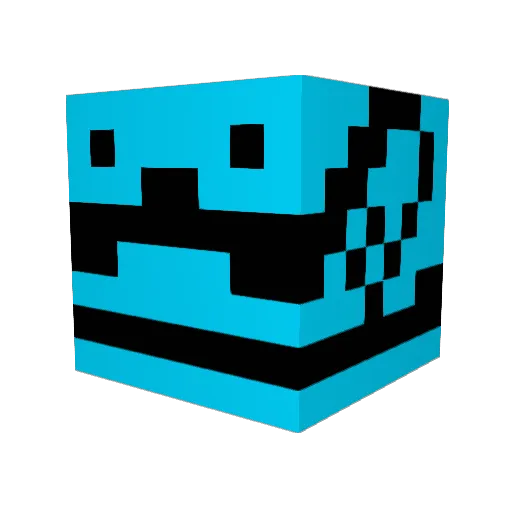 J4RZ Minecraft avatar head, 3D render