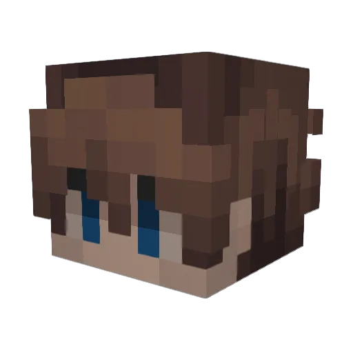 J4XNN Minecraft avatar head, 3D render