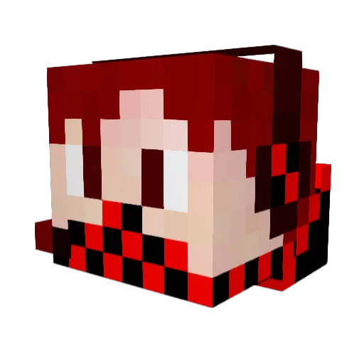 J4Y3N Minecraft avatar head, 3D render