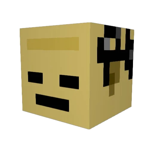 J4YA_ Minecraft avatar head, 3D render