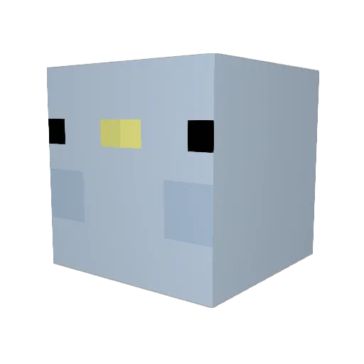 J4YDE Minecraft avatar head, 3D render