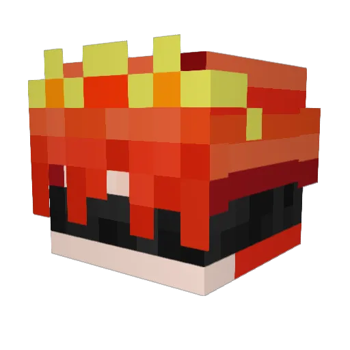 J4ZEEE Minecraft avatar head, 3D render