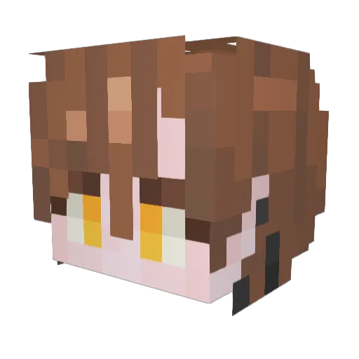 J4ck_ang Minecraft avatar head, 3D render