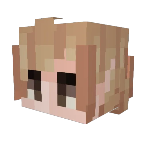 J4ckyz_z Minecraft avatar head, 3D render