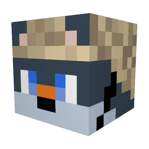 J4k30011 Minecraft avatar head, 3D render