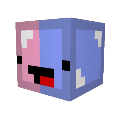 J4n1ne Minecraft avatar head, 3D render
