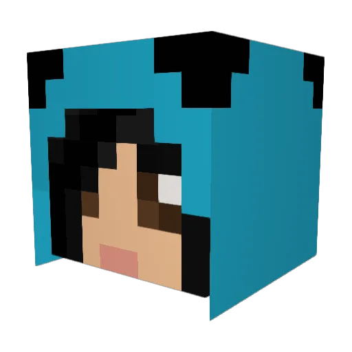 J4shi Minecraft avatar head, 3D render
