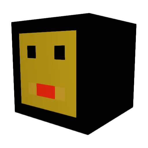 J4stin Minecraft avatar head, 3D render