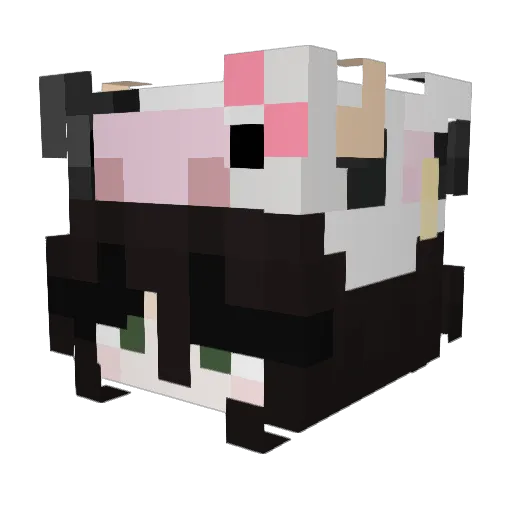 J4vivii_ Minecraft avatar head, 3D render