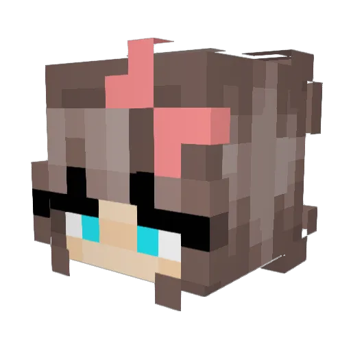 J4xxy_ Minecraft avatar head, 3D render