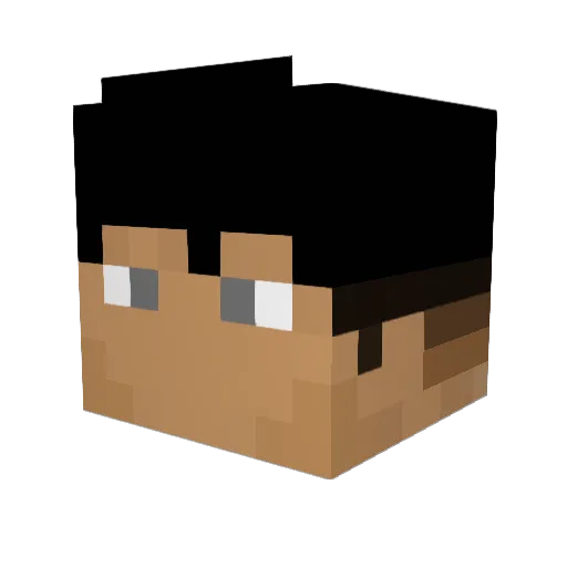 J4yVy Minecraft avatar head, 3D render