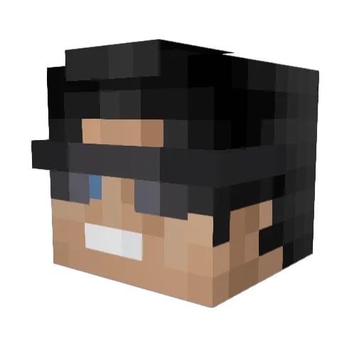 J4yk3 Minecraft avatar head, 3D render