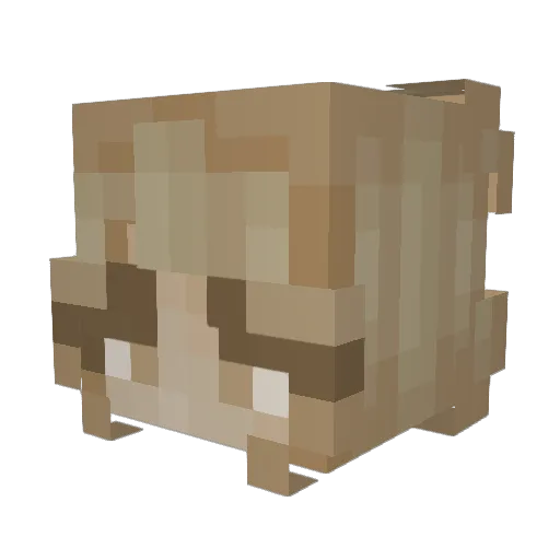 J4zzyxv Minecraft avatar head, 3D render