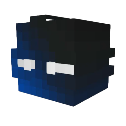 J5PLAYZ Minecraft avatar head, 3D render