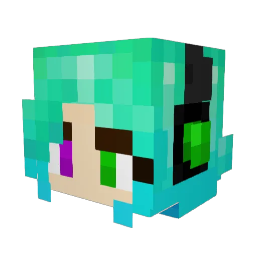 J5nny23 Minecraft avatar head, 3D render