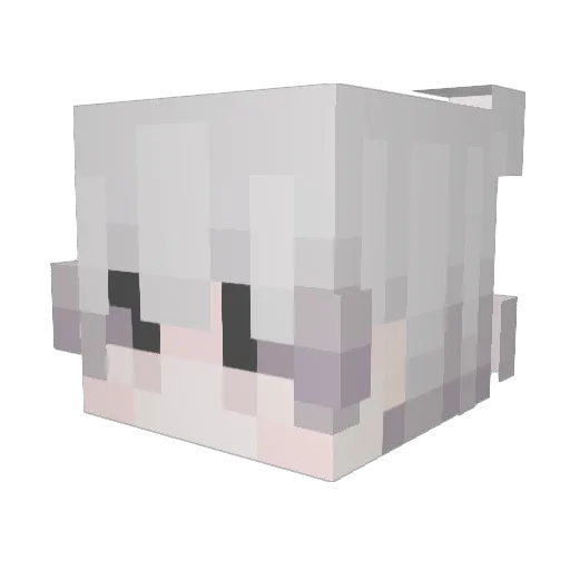 J65448 Minecraft avatar head, 3D render