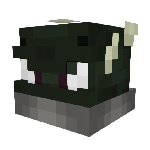 J6 Minecraft avatar head, 3D render
