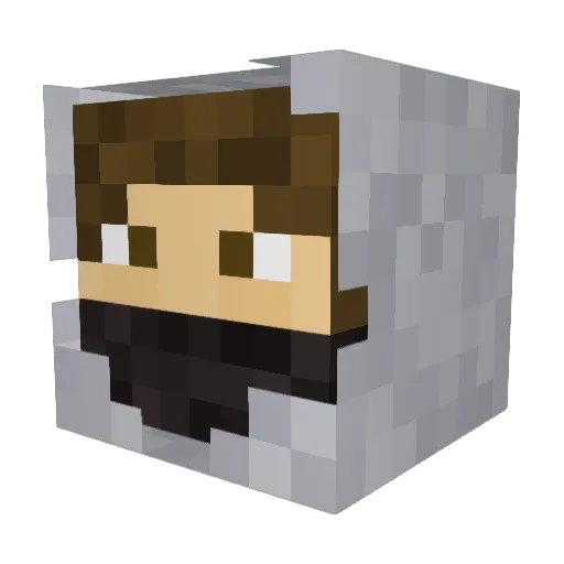 J9smiles Minecraft avatar head, 3D render