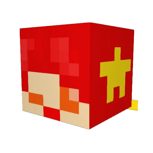 JAADFxyz Minecraft avatar head, 3D render