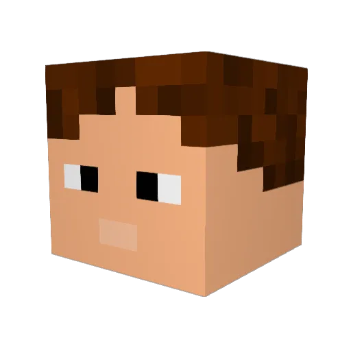 JABES42 Minecraft avatar head, 3D render