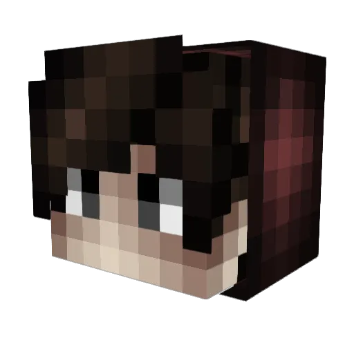 JAC0000B Minecraft avatar head, 3D render