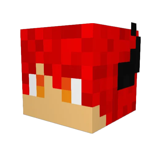 JAC101 Minecraft avatar head, 3D render