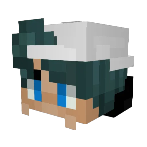 JACC1704 Minecraft avatar head, 3D render