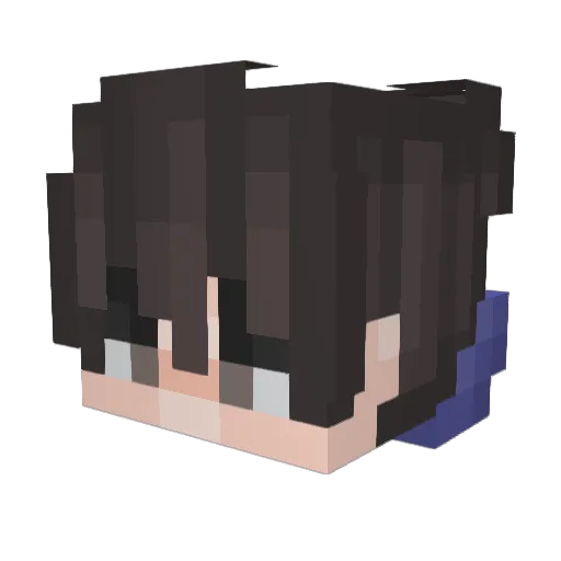 JACK1223 Minecraft avatar head, 3D render