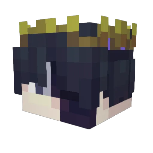 JACKALS_ Minecraft avatar head, 3D render