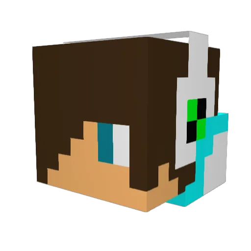 JACKJACKMARLOW Minecraft avatar head, 3D render