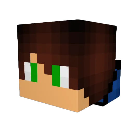 JACKJOHN123 Minecraft avatar head, 3D render