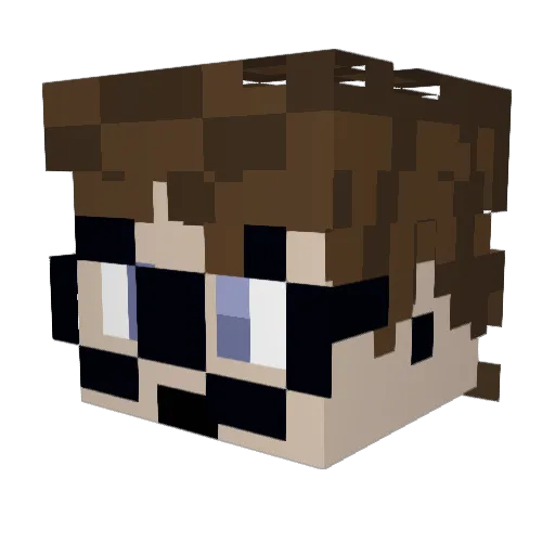 JACKLYNCH26 Minecraft avatar head, 3D render