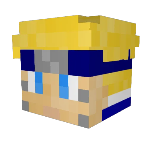 JACKO_2102 Minecraft avatar head, 3D render