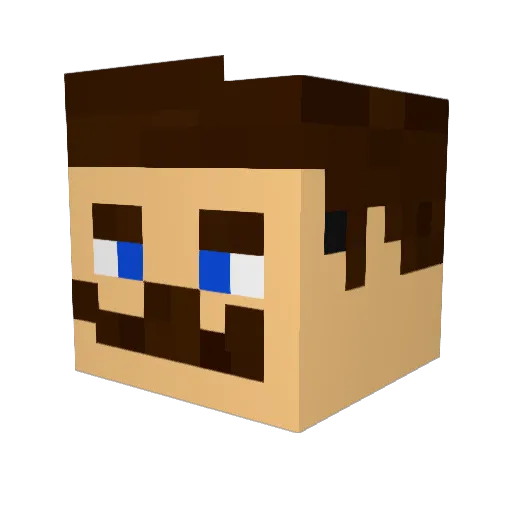 JACKSONBRO78 Minecraft avatar head, 3D render