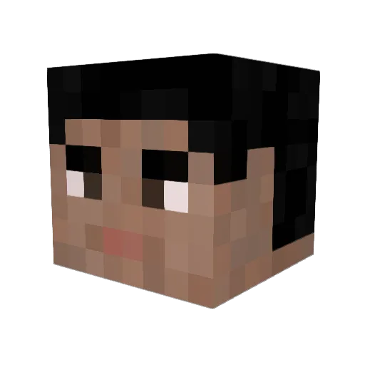 JACKserin Minecraft avatar head, 3D render