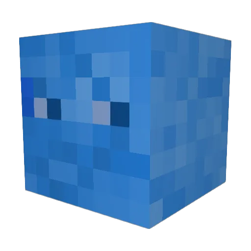 JACTC Minecraft avatar head, 3D render