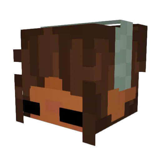 JADE65 Minecraft avatar head, 3D render