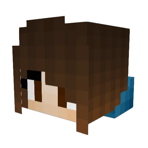JADEROCKS18 Minecraft avatar head, 3D render