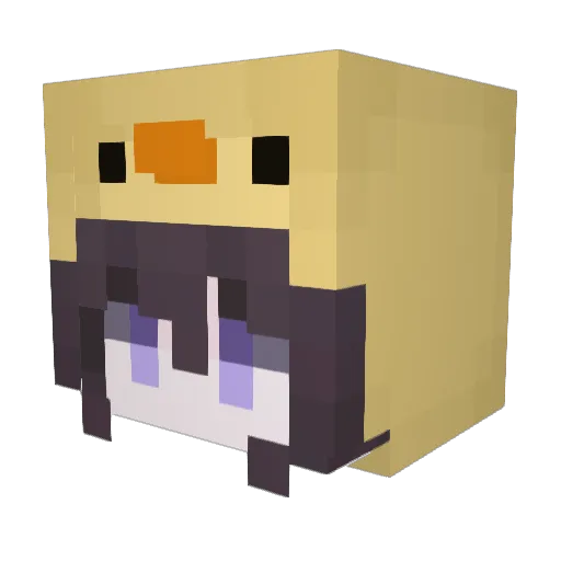 JADO_0 Minecraft avatar head, 3D render