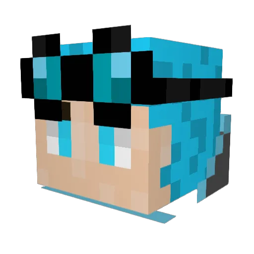 JAG36001 Minecraft avatar head, 3D render