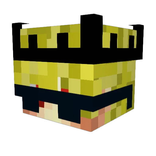 JAGO1189 Minecraft avatar head, 3D render