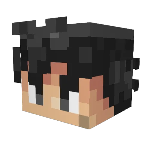 JAH52 Minecraft avatar head, 3D render